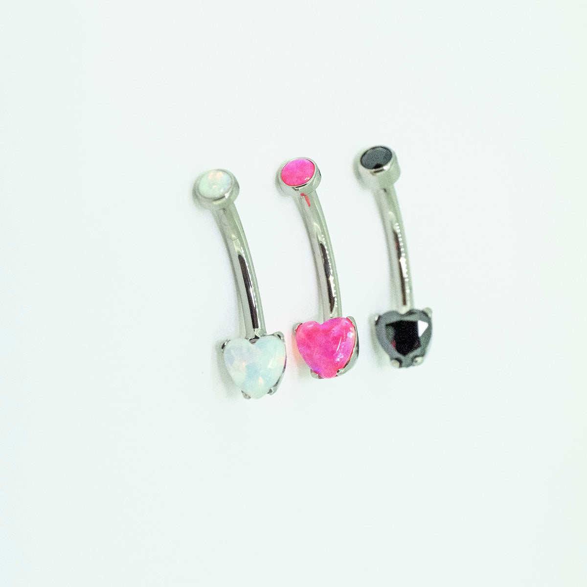 Titanium Heart Navel Curve – Body Manipulations LLC